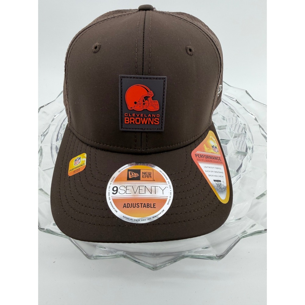 New Era Cleveland Browns 9SEVENTY NFL Sideline Performance Hat Brown Adjustable
